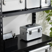 JEJアステージ　アルミツールボックス トレー付 ALーB295 シルバー　　1個