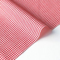 40sギンガムチェック 小 巾110cm×10m切売カット レッド B53000Z-104-10M 1セット(巾110cm×10（直送品）