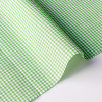 双日ファッション 40sギンガムチェック 小 巾110cm×10m切売カット グリーン B53000Z-110-10M（直送品）