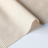 双日ファッション 40sギンガムチェック 小 巾110cm×10m切売カット ベージュ B53000Z-111-10M（直送品）