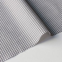 40sギンガムチェック 小 巾110cm×10m切売カット グレー B53000Z-114-10M 1セット(巾110cm×10（直送品）