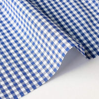 40sギンガムチェック 中 巾110cm×10m切売カット ブルー B53000Z-205-10M 1セット(巾110cm×10（直送品）