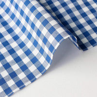 40sギンガムチェック 大 巾110cm×10m切売カット ブルー B53000Z-305-10M 1セット(巾110cm×10（直送品）