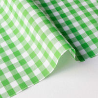 日本紐釦貿易 40sギンガムチェック 大 巾110cm×2m切売カット グリーン B53000Z-310-2M 1セット(巾110cm×2m（直送品）