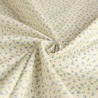 日本紐釦貿易 花柄プリント ブロード生地 巾112cm×9m切売カット ブルー系 B6100Z-3-3-9M 1セット(巾112cm×9m（直送品）