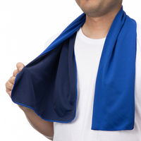 ヤマショウ 冷感タオル 青 YTL-001NV-AS 1個 オリジナル