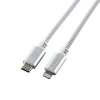 エレコム ライトニングケーブル USBーC to Lightning 1.5m 高耐久 白 PETーCLMT15WH 1個