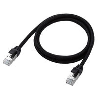 エレコム LANケーブル CAT8 1m 爪折れ防止 高耐久 メッシュケーブル 黒 ECLDーOCM/BK10 1個