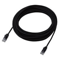 エレコム LANケーブル CAT6A 10m 爪折れ防止 高耐久 メッシュケーブル 黒 ECLDーGPAM/BK100 1個（直送品）