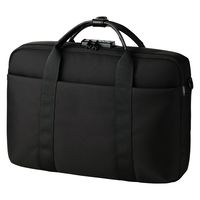 エレコム ビジネスバッグ 防犯 ブリーフケース 11L 15.6インチPC収納可 ブラック BMーCBSC01BK 1個