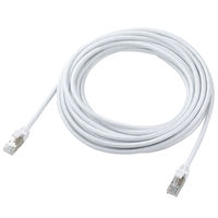 エレコム LANケーブル CAT8 7m 爪折れ防止 高耐久 メッシュケーブル 白 ECLDーOCM/WH70 1個