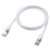エレコム LANケーブル CAT7 1m 爪折れ防止 高耐久 メッシュケーブル 白 ECLDーTWSM/WH10 1個