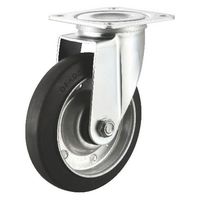 サンワサプライ 汎用キャスター 125mm径 2個セット(フリー)ゴム製 CST-125ER-FRE2 1セット(2個入)（直送品）