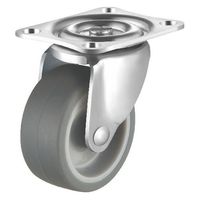 サンワサプライ 汎用キャスター 75mm径 2個セット(フリー)TPR製 CST-75TP-FRE2 1セット(2個入)（直送品）