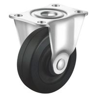 サンワサプライ 汎用キャスター 75mm径 2個セット(固定)ゴム製 CST-75E-FIX2 1セット(2個入)（直送品）