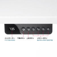 サンワサプライ e電動昇降デスク 受注生産品 幅1150×奥行700mm ホワイト ERD-ER11570W 1台（直送品）