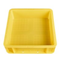 積水テクノ成型　コンテナ　ＴＰー331Ｆ（底面フラットタイプ）　イエロー　TP331FY　1個
