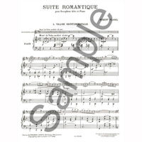 ALPHONSE LEDUC プラネル:6つのロマンティック組曲 感傷的なワルツ (SAX/PIANO) AL20249 1冊（直送品）