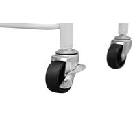 アイリスオーヤマ 組立簡単スチールワゴン取っ手付き　ライトグレー　KKSWー3T 1台