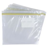 フリーザーバッグ ダブルチャック袋 Lサイズ 透明 約27×28cm 冷凍冷蔵用 メモ欄付き 1個（50枚入）錦尚金