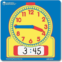 Learning　Resources　書いて消せる学習時計　生徒用　LER0572　1セット（10個入）