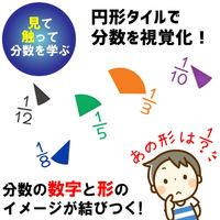 Learning　Resources　Rainbow　Fraction　Circles　カラフル分数セット　LER　1セット