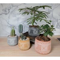 【園芸用品】welzo トライバルポット　口径110ｍｍ　グレー 4933136552692 1個