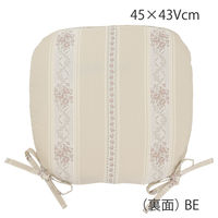 川島織物セルコン モアレストライプ シートクッション LN2713 45×43cm ベージュ LN2713_98BE 1枚（直送品）