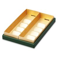 柳井紙工 食品箱 ギフトケース 31031 真果撰・ヴェルデ 24x8(N) 4525241121063 1セット(240枚入)（直送品）