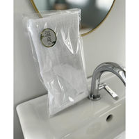 超薄手の白タオル/「温泉に」のシールを貼っています/木綿地付き100匁=約31g 401000-1P-onsen-120 1箱(120個入)（直送品）