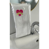 薄手の白タオル/FOR YOUシールを貼ってますす/木綿地付き180匁=約56g 401004-1P-foryou-120（直送品）