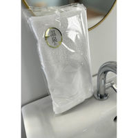 一般的な白タオル/「温泉に」のシールを貼っています/木綿地付き200匁=約62g 401005-1P-onsen-60 1箱(60個入)（直送品）