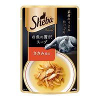 シーバ アミューズ お魚の贅沢スープ ささみ添え 40g 12袋 キャットフード 猫 ウェット パウチ