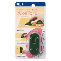プラス カッター 多機能ダンボールカッター 開梱用 アケトル 本体 グリーン 36752 1個