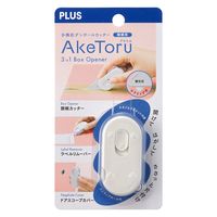 プラス カッター 多機能ダンボールカッター 開梱用 アケトル 本体 ホワイト 36750 1個