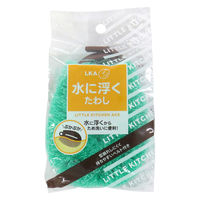 ため洗いに便利 水に浮くたわし 型崩れしにくい 持ちやすいベルト付き グリーン 1セット（1個×5）東和産業