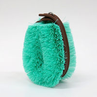 ため洗いに便利 水に浮くたわし 型崩れしにくい 持ちやすいベルト付き グリーン 1個 東和産業