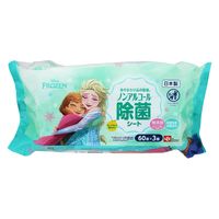 レック ノンアルコール除菌シート60枚×3 アナと雪の女王 1セット（3個×16）