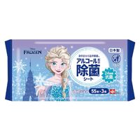 レック アルコール除菌シート55枚×3 アナと雪の女王 1セット（3個×16）