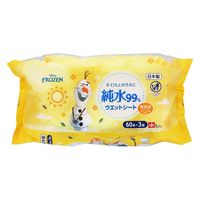 レック 純水99%ウエットシート60枚×3 アナと雪の女王 1セット（3個×16）