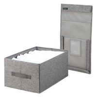 天馬 収納ボックス S ハーフオープン フィッツファブリック 幅29×奥行51×高さ20cm 419829 1個（直送品）