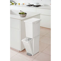 新輝合成 ゴミ箱 36L 2段 ネオカラー分別スリムペダル 435024 1個（直送品）