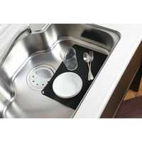 パール金属 調理台マット TOUCH シリコーンシート ブラック 446875 1個（直送品）