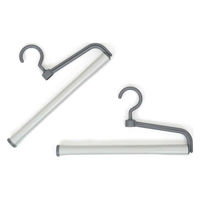 サワフジ ハンガー スラックスハンガーEX 1段 ロックグレー 463329 1個（直送品）