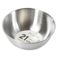 パール金属 ボウル 21cm メモリ付き ステンレス製 ベーシスライン 467947 1個（直送品）