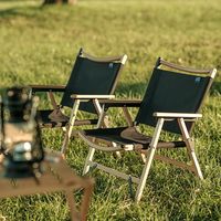 菊屋(KK) フォールディングウッドチェア ブラック 4582451300312 1個（直送品）