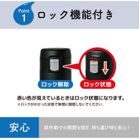 菊屋(KK) 軽量 ワンタッチボトル 480ml ブラック 4582451305041 1個（直送品）