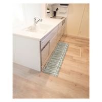 オカトー ミューカキッチンマット45×180cm丸巻き ベージュ 4905016021741 1個（直送品）