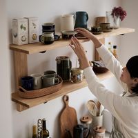 平安伸銅工業 浮かせる家具ブラケット 2本用 ホワイト 4977612364058 1個（直送品）