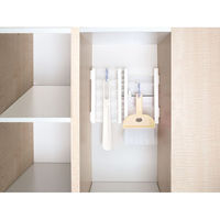 平安伸銅工業 突ぱりすき間棚 WーL ホワイト 4977612210300 1個（直送品）